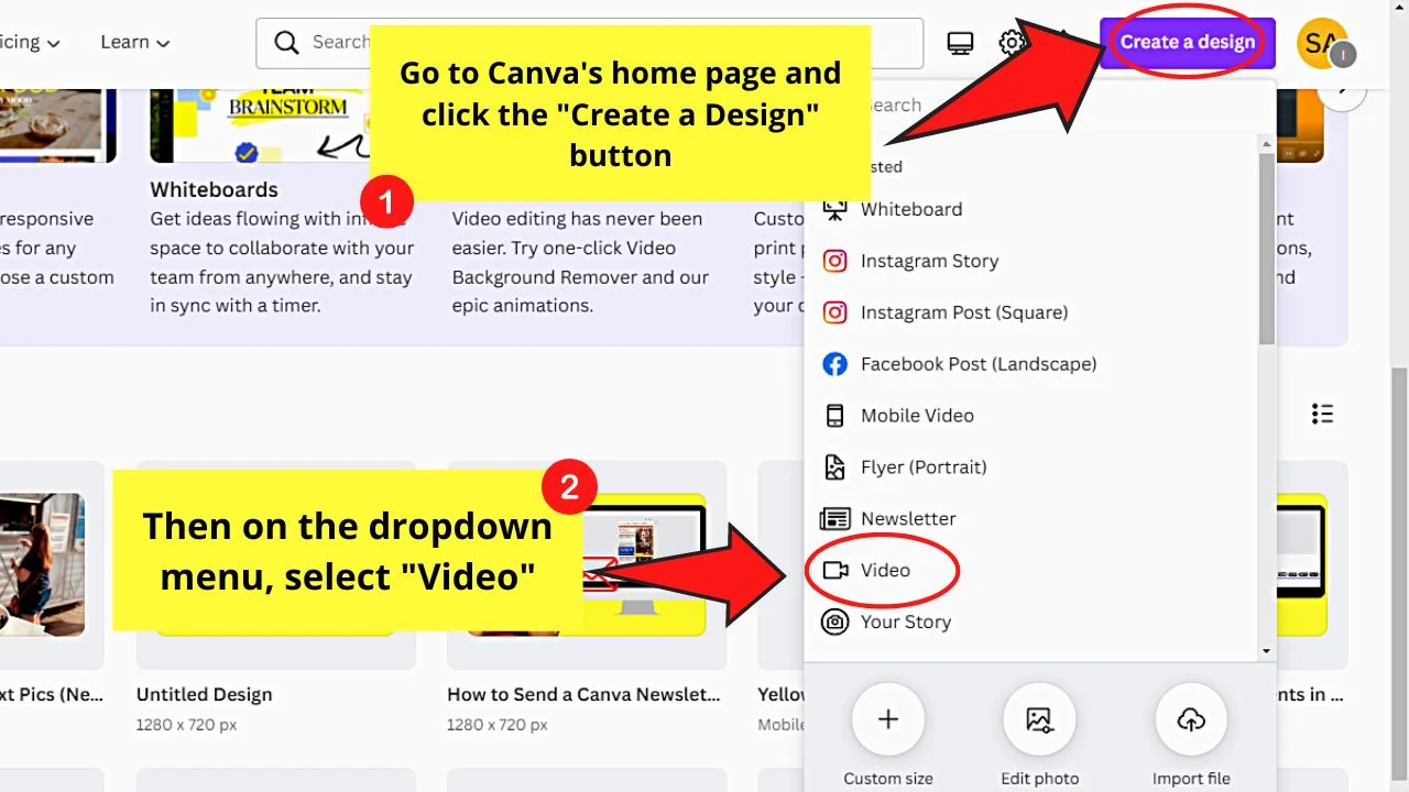 How to Add Audio Per Slide in Canva When Working on a Non-Video Project Step 4