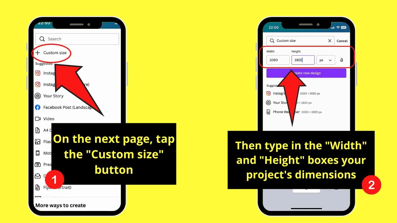 How to Add a Text Box on Canva Mobile Step 2