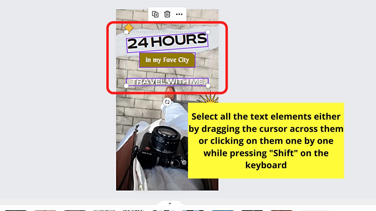How to Time Text Elements in Canva Videos Step 2