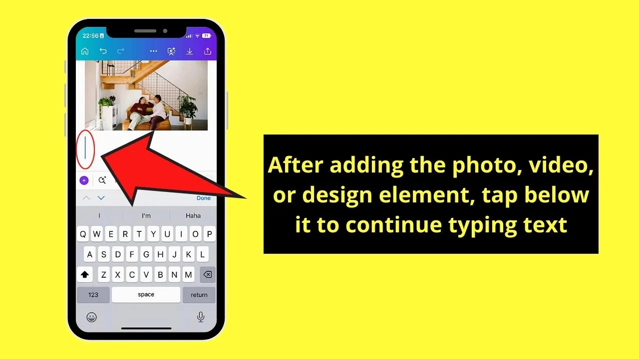 How to Use Canva Docs on Mobile Phone Step 3