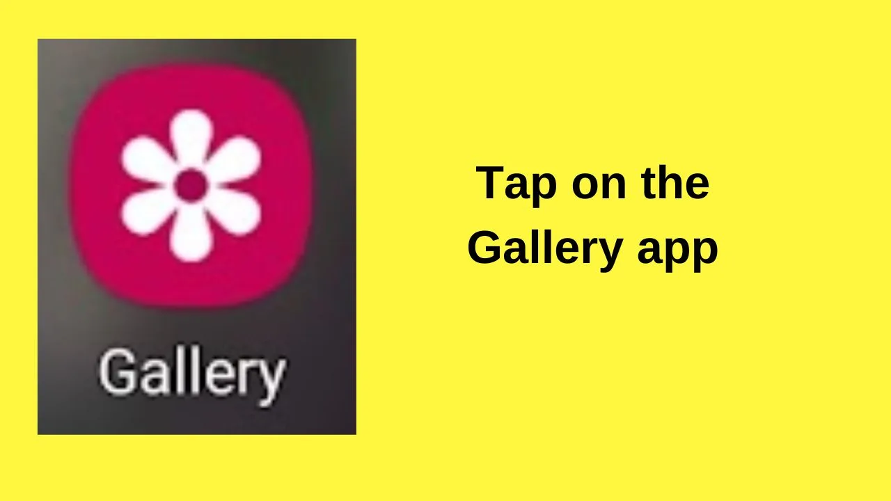 How to flip an image on Samsung with Gallery app - step 1