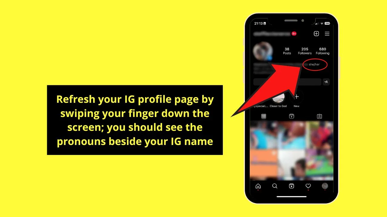 How to Add Pronouns on Instagram Step 11