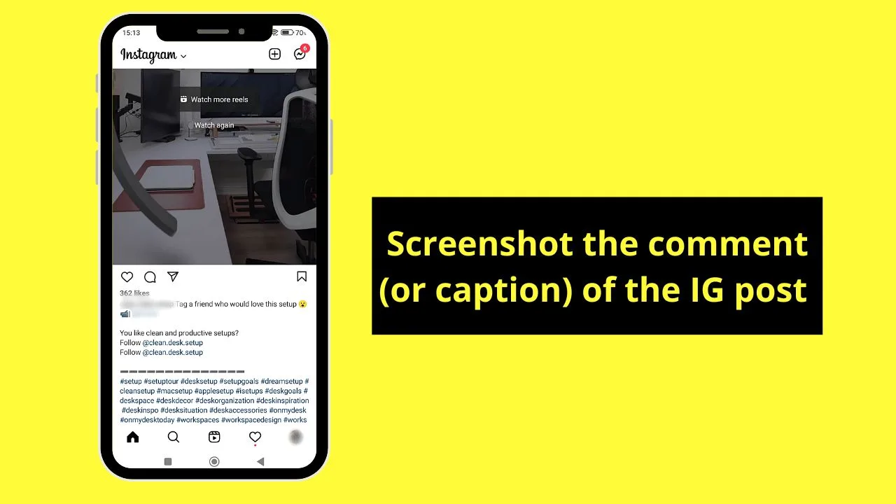 How to Copy Instagram Comments Using Lens in Google Photos (Android) Step 1