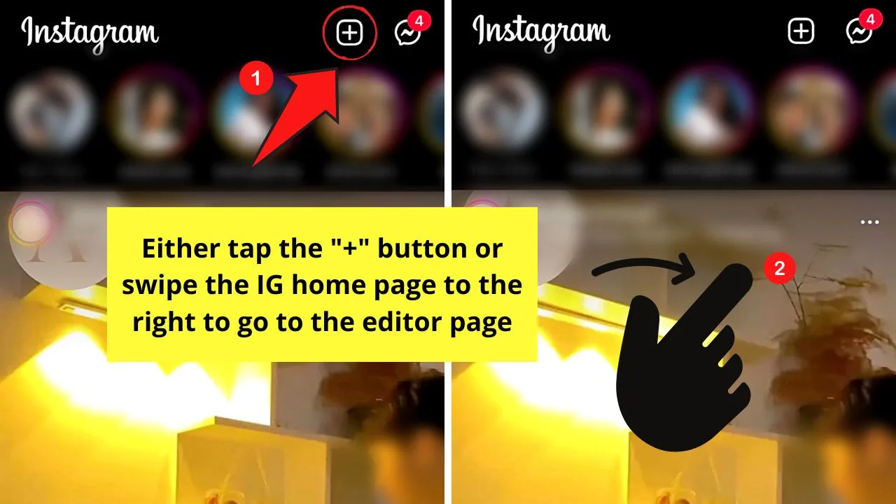 How to Get a Sad Face Filter on Instagram Reels Step 1