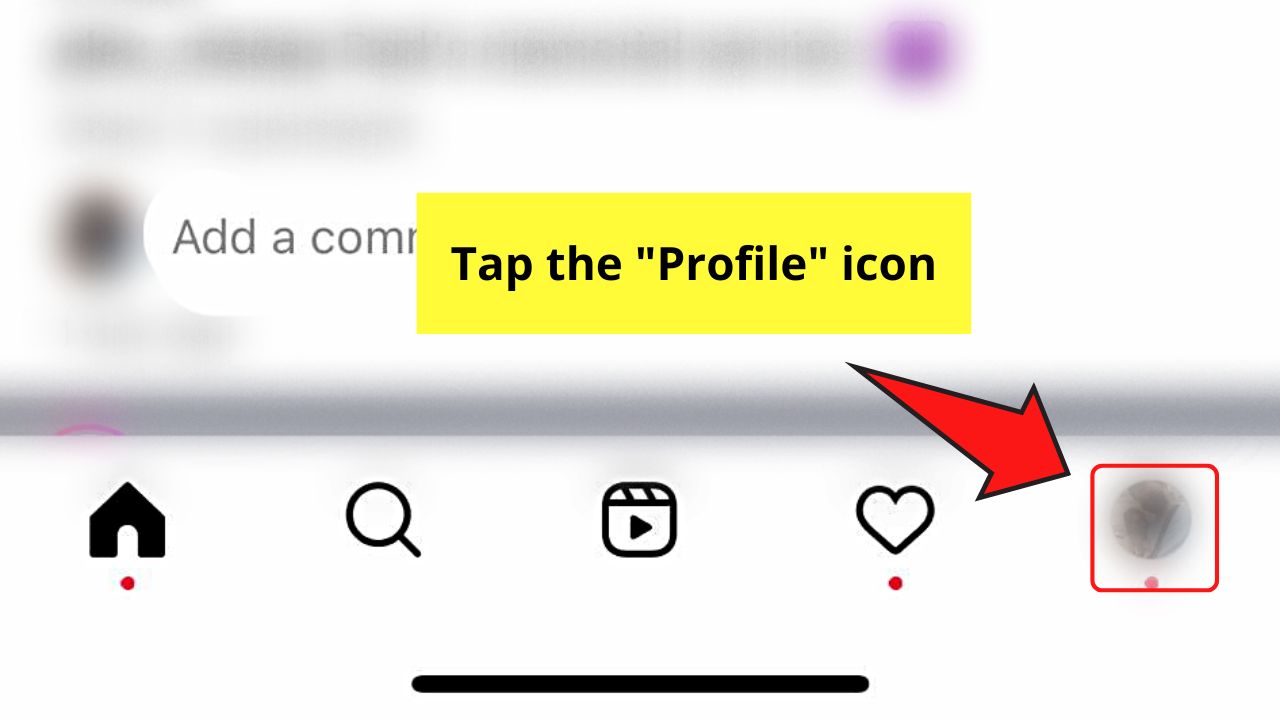 How to Individually Clear Instagram Search Suggestions When Typing Through "Settings" Step 1