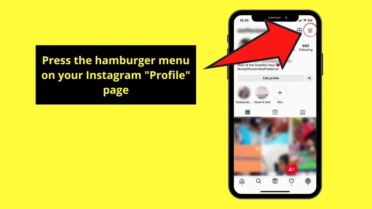 How to See Old Instagram Bios Step 2