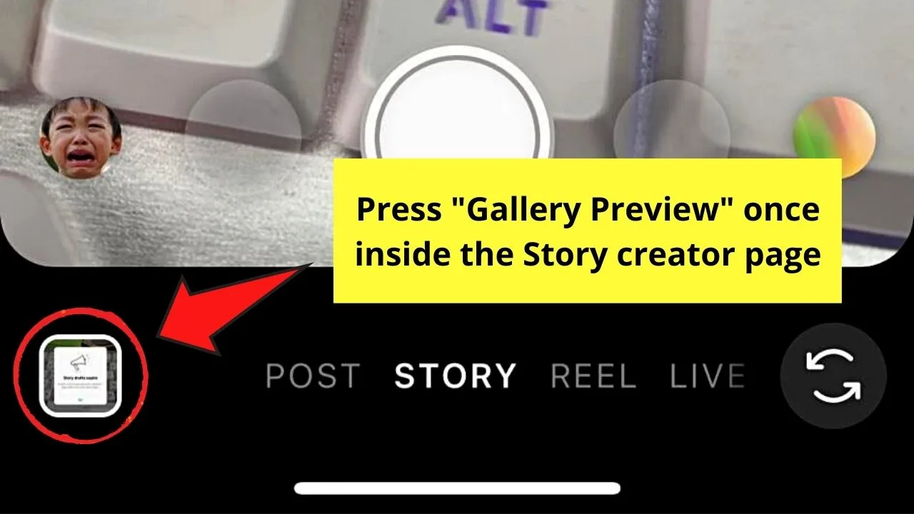 Creating an Instagram Story Series Step 2