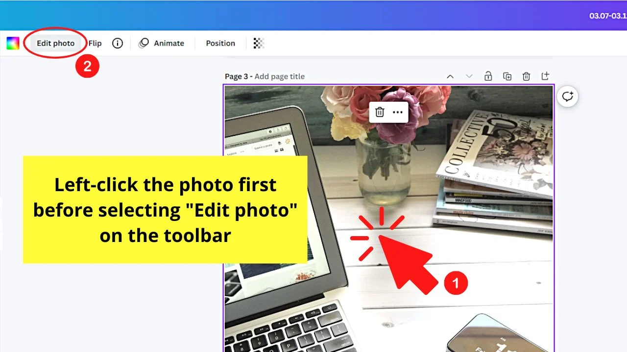 How to Blur The Whole Image in Canva 2023 Step 1