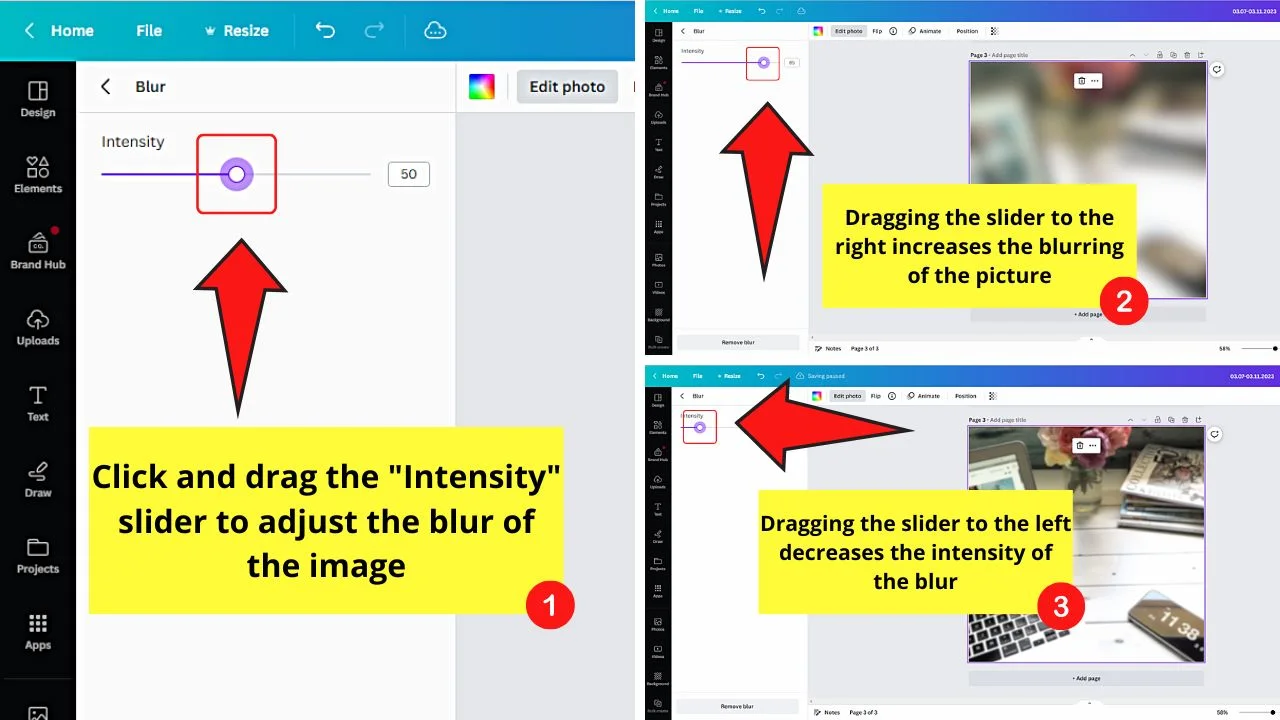 How to Blur The Whole Image in Canva 2023 Step 4