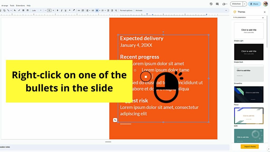 How to Make Sub-Bullets in Google Slides with Ease