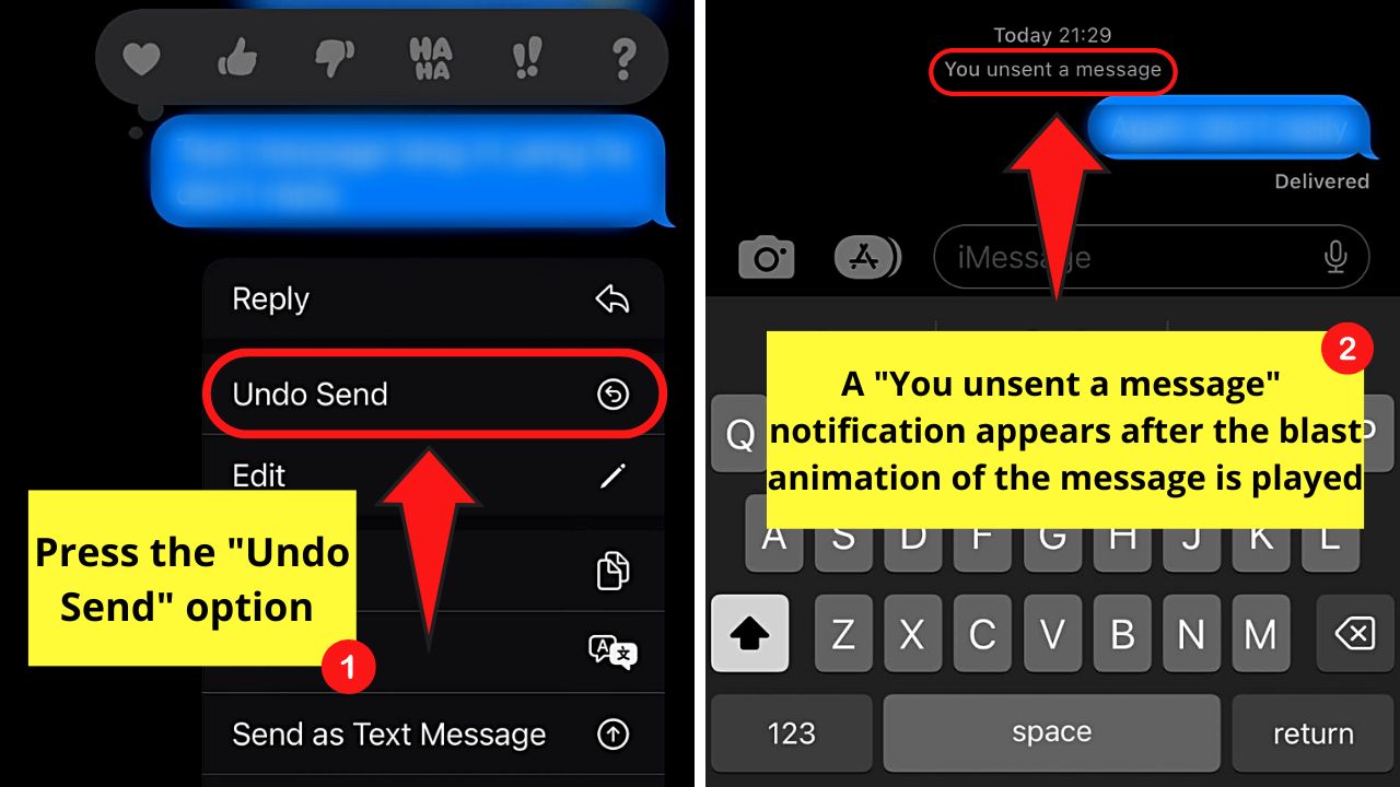 How to Delete Text Messages on the iPhone for Both Sides Step 3