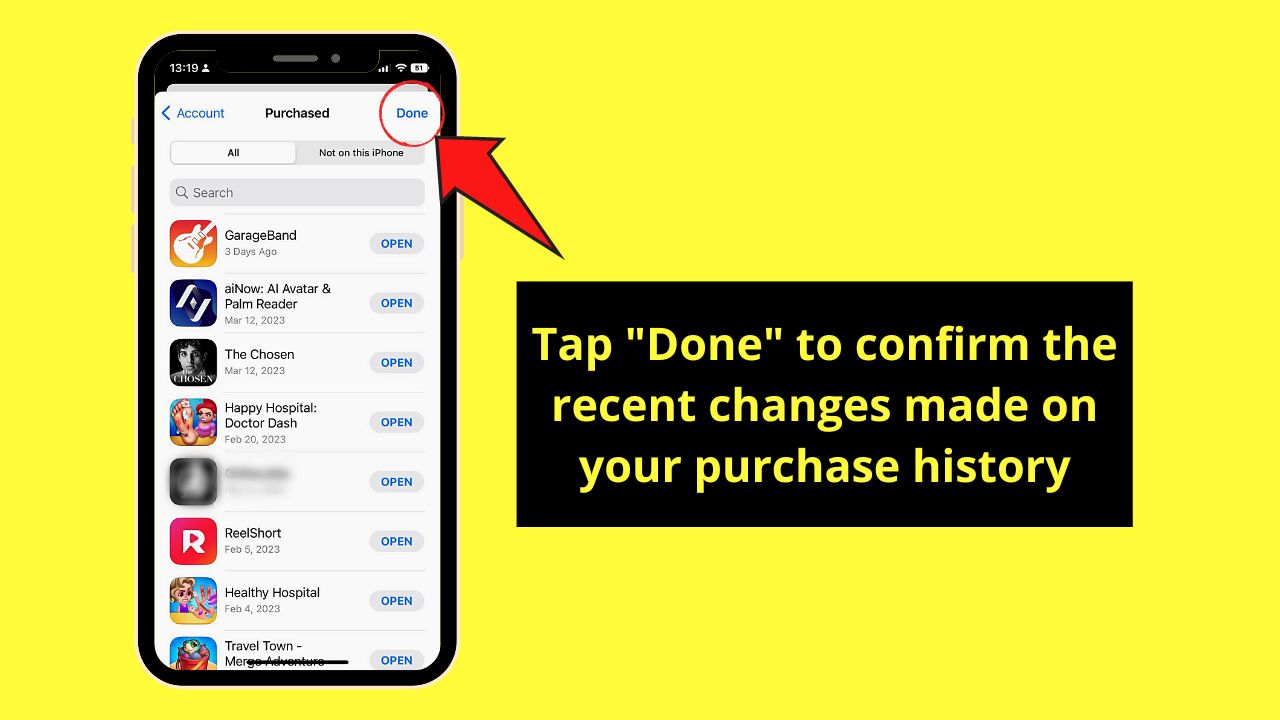 How to Delete the Purchase History on the iPhone Step 4