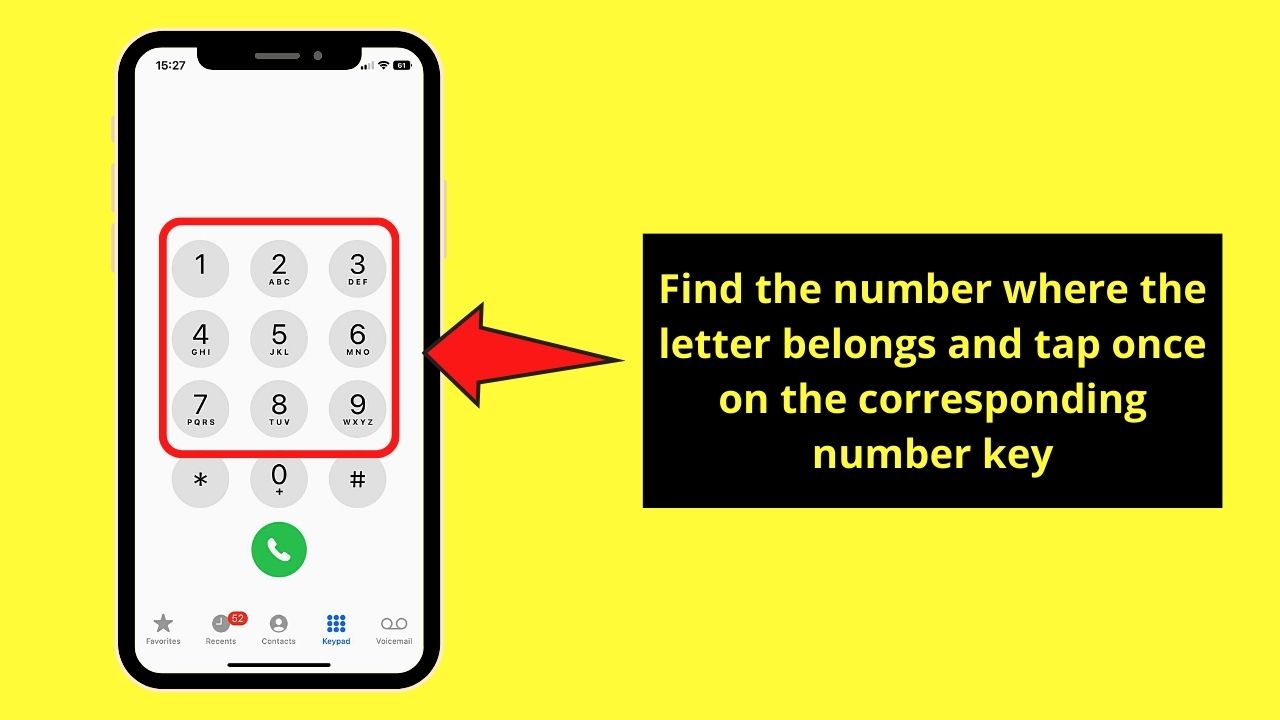 How to Dial Letters on the iPhone Step 2