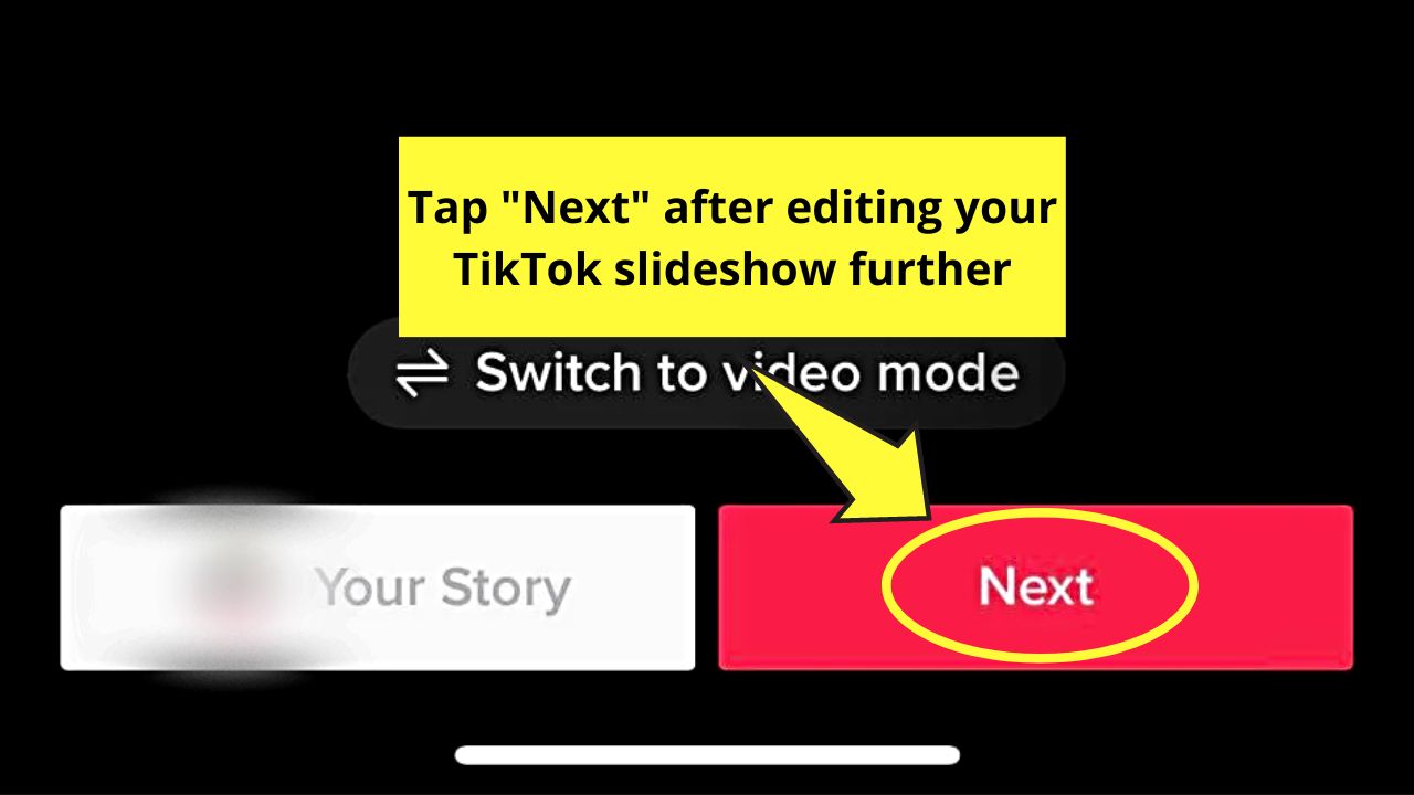 How to Make a Slideshow in TikTok Step 11