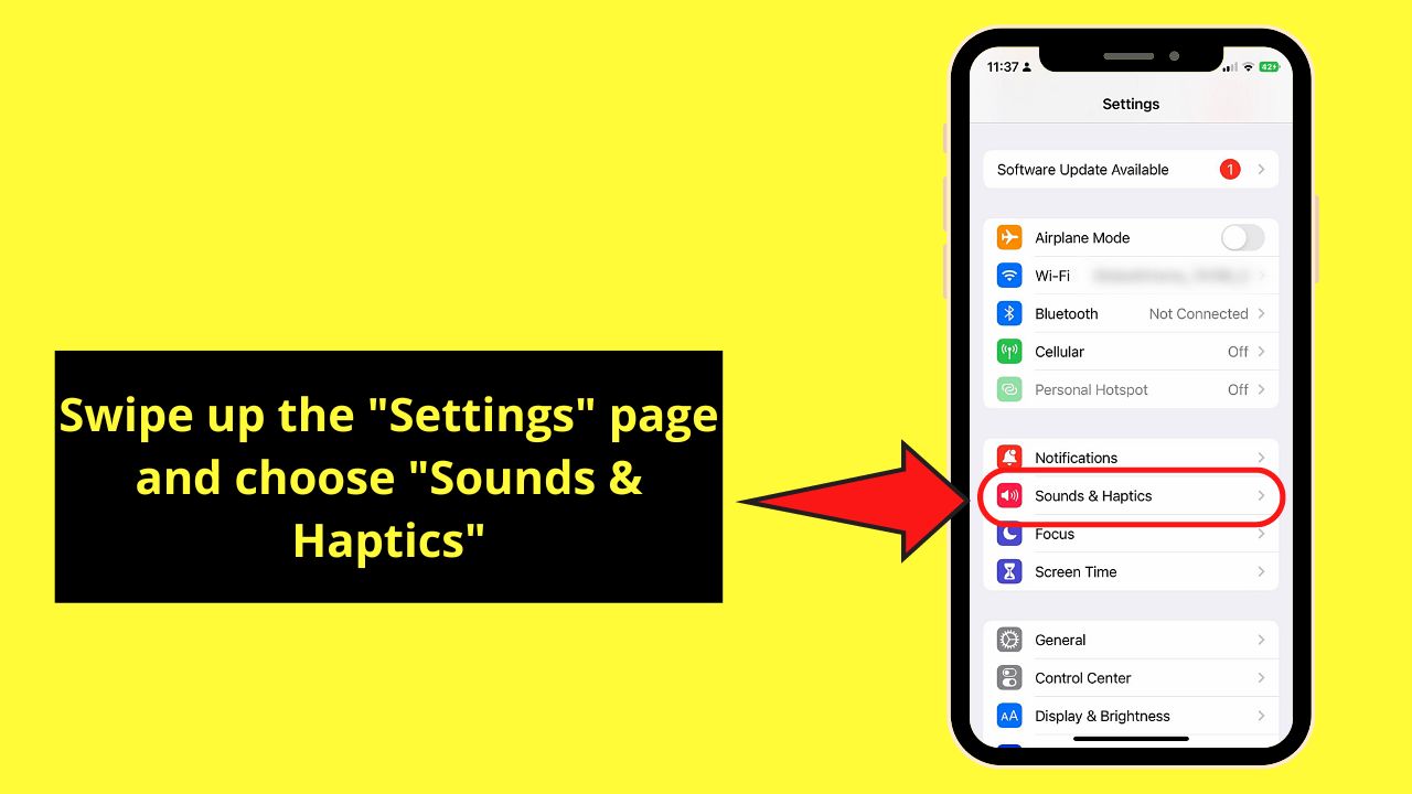 How to Turn Off the Typing Sound on the iPhone Step 2