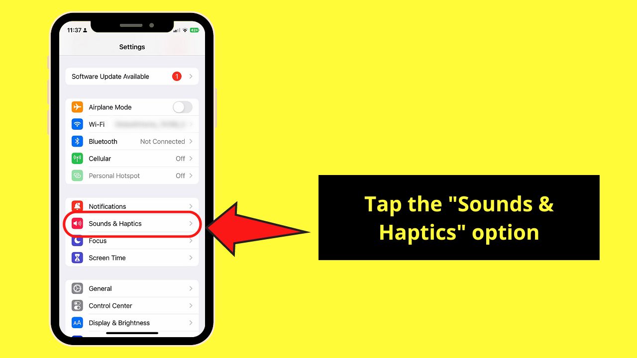 How to Turn iPhone Keyboard Haptics On or Off Step 2