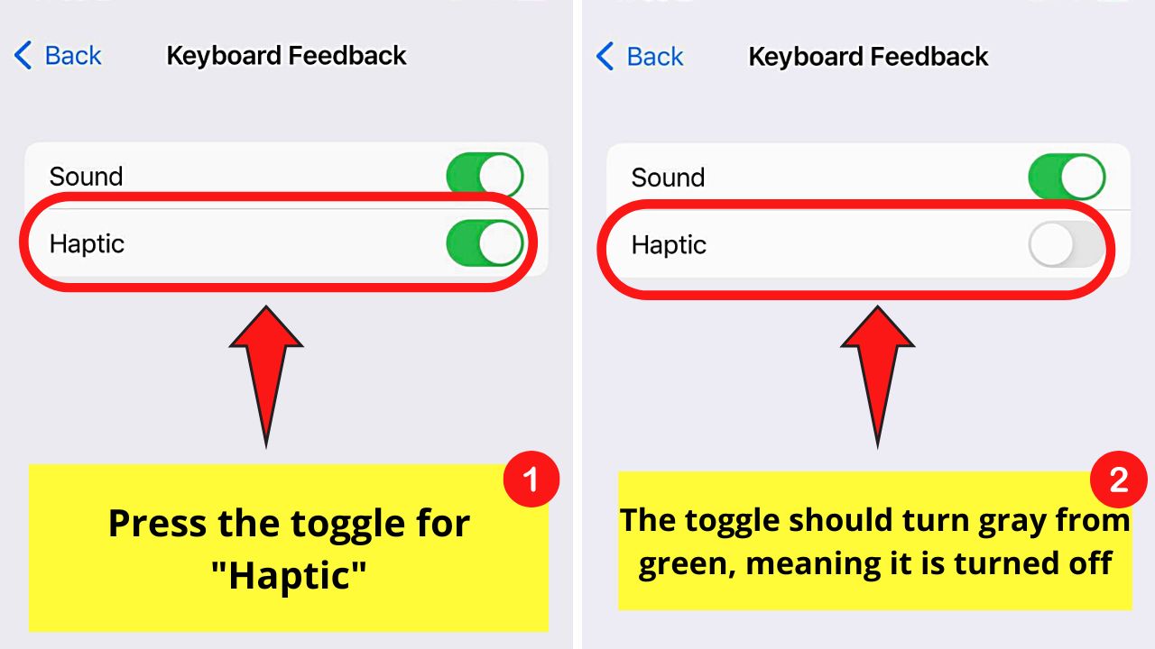 How to Turn iPhone Keyboard Haptics On or Off Step 4
