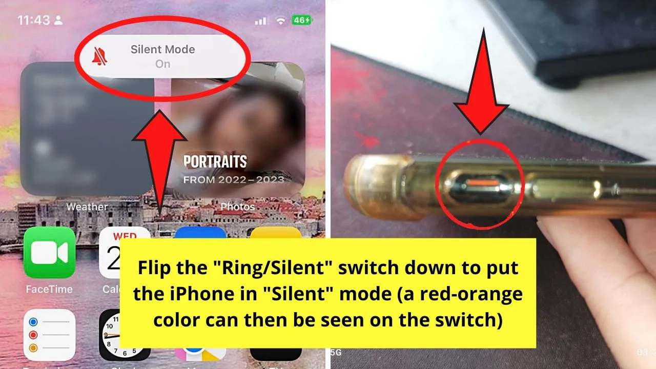 Turn Off Other System Sounds by Flicking the Ring/Silent Switch on the iPhone Step 2