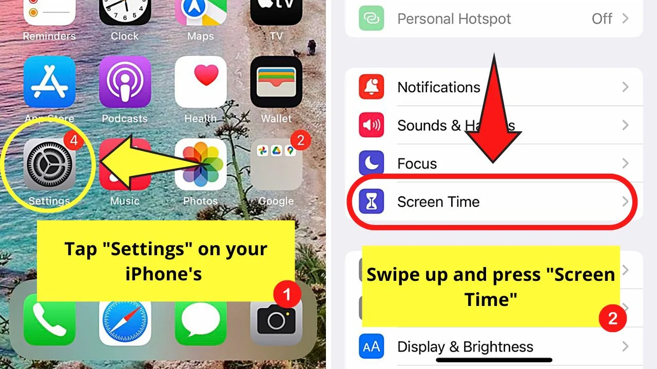Add Screen Time Limit for App Store to Remove Subscriptions on the iPhone Step 1