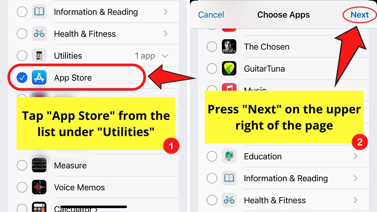 Add Screen Time Limit for App Store to Remove Subscriptions on the iPhone Step 5