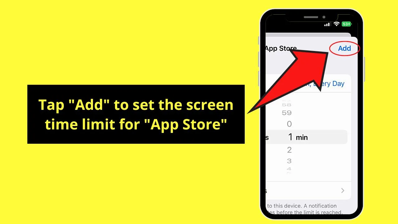 Add Screen Time Limit for App Store to Remove Subscriptions on the iPhone Step 7