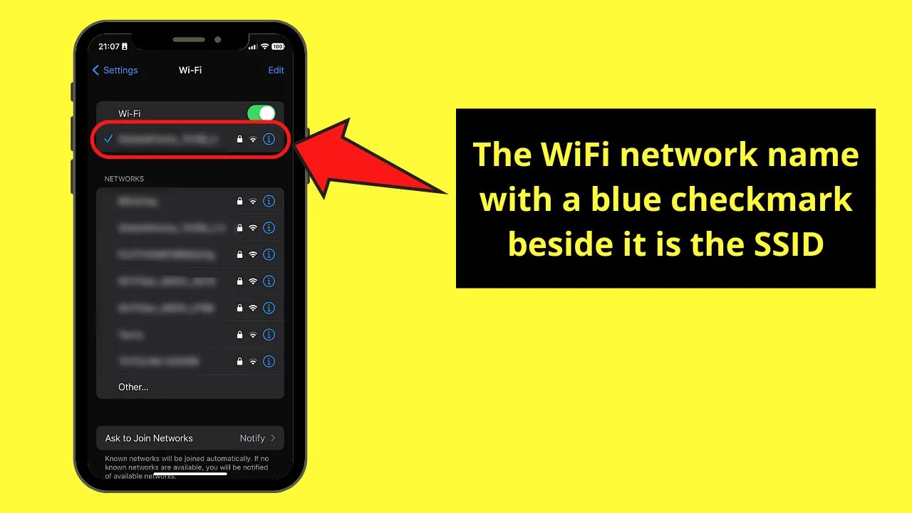 How to Find the SSID on the iPhone Step 3