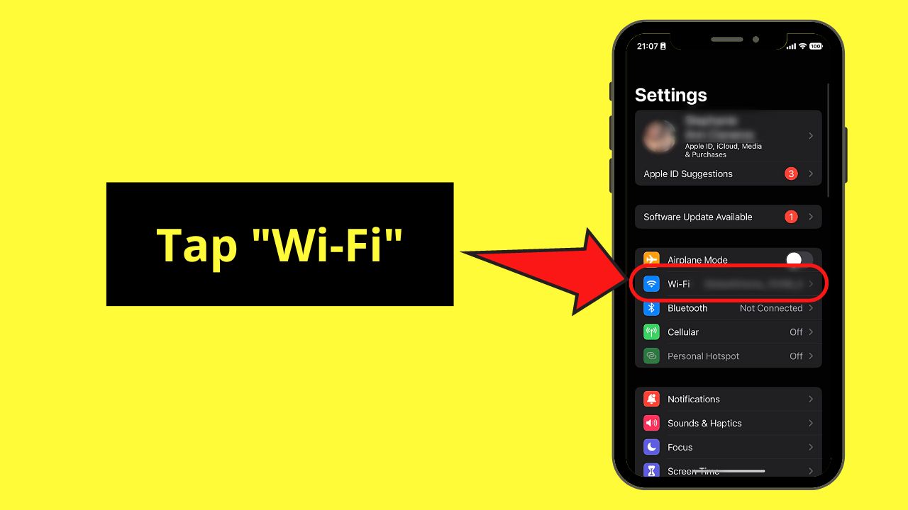 How to Manually Connect to a Detected SSID on the iPhone Step 2