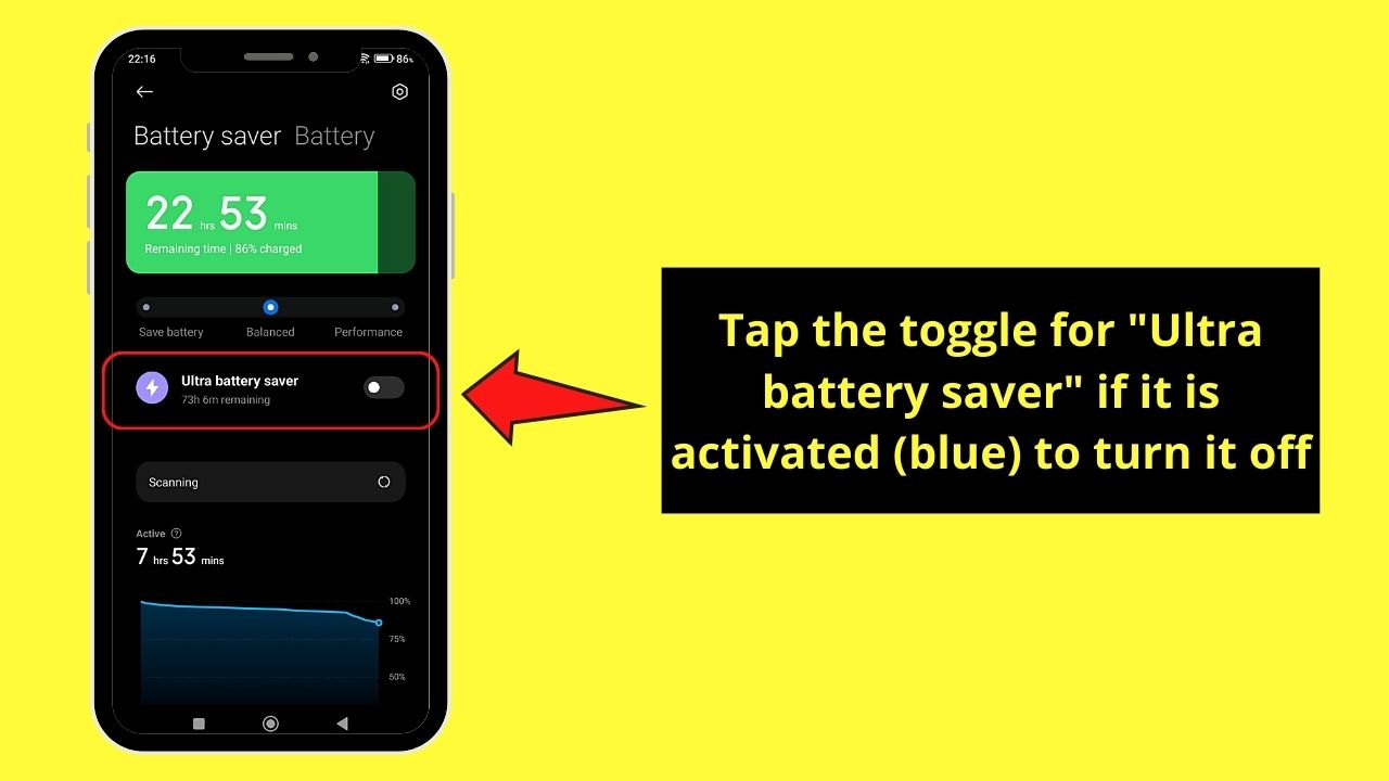 Turn Off the Battery Saving Mode When Spotify Keeps Pausing (Android) Step 2