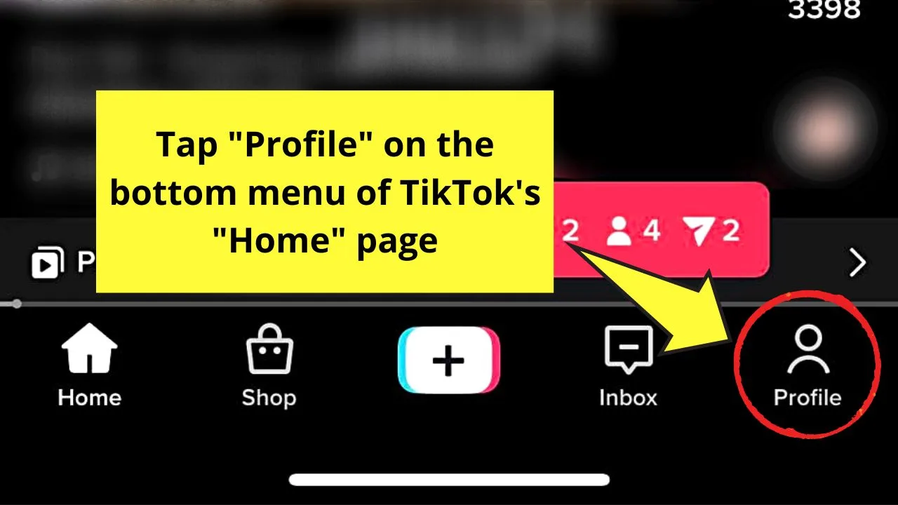 Checking View Count on TikTok Video Thumbnail To See Who Sees Your TikToks Step 1