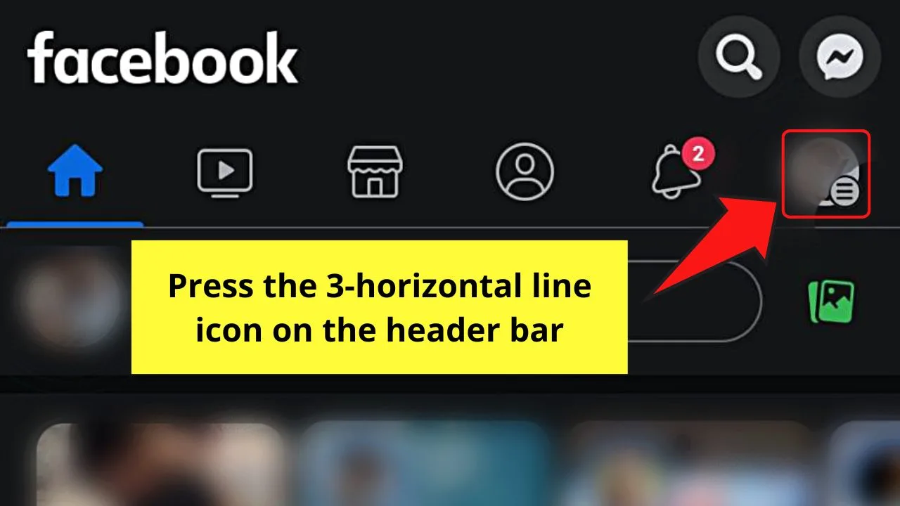 How to Find Drafts on Facebook Pages (Android) Step 1