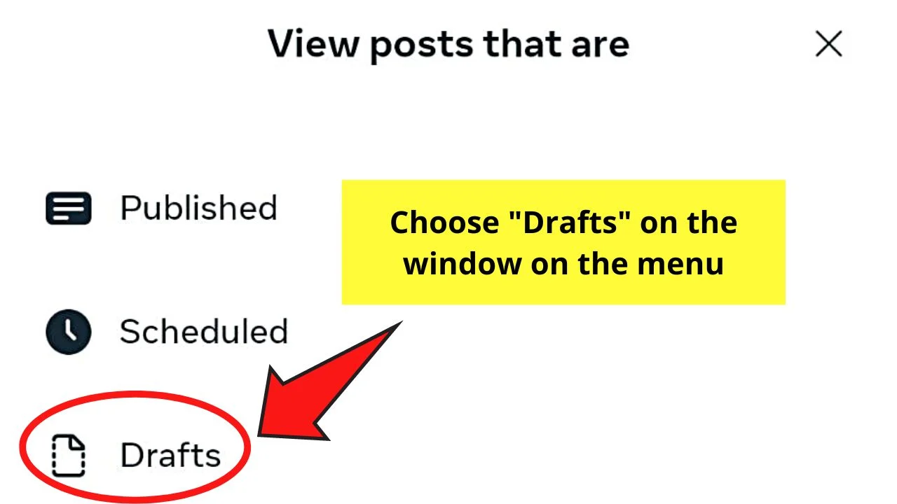 How to Find Drafts on Facebook Pages (Android) Step 10