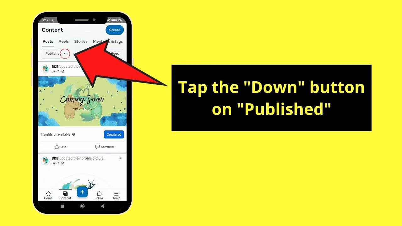 How to Find Drafts on Facebook Pages (Android) Step 9