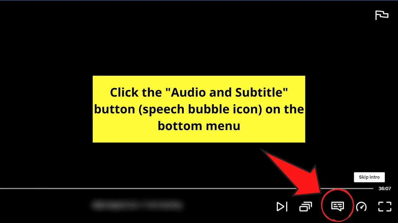 How to Change the Audio and Subtitle Language on Netflix (Desktop) Step 1