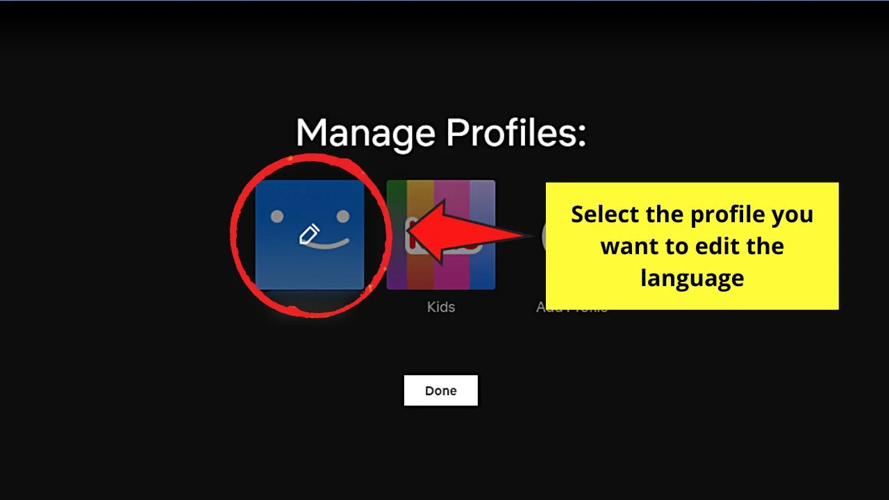 How to Change the Display Language on Netflix (Desktop) Step 2