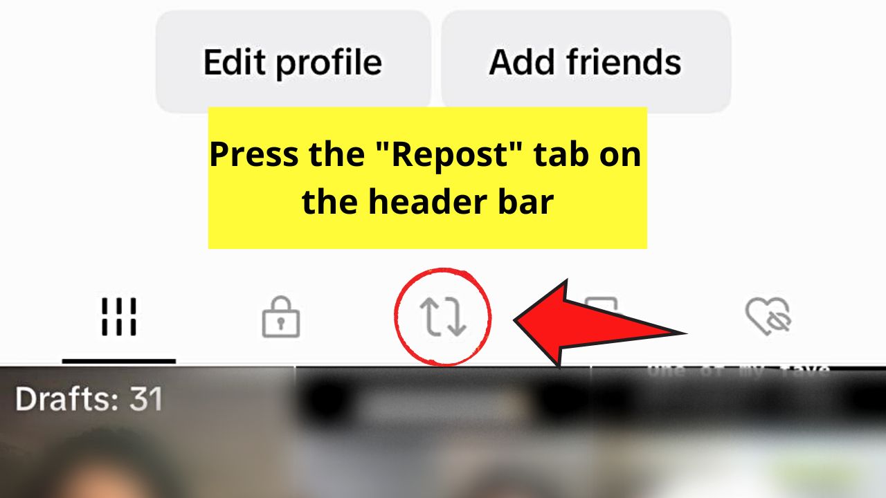 How to Delete Repost on TikTok (Android or iPhone) Step 2