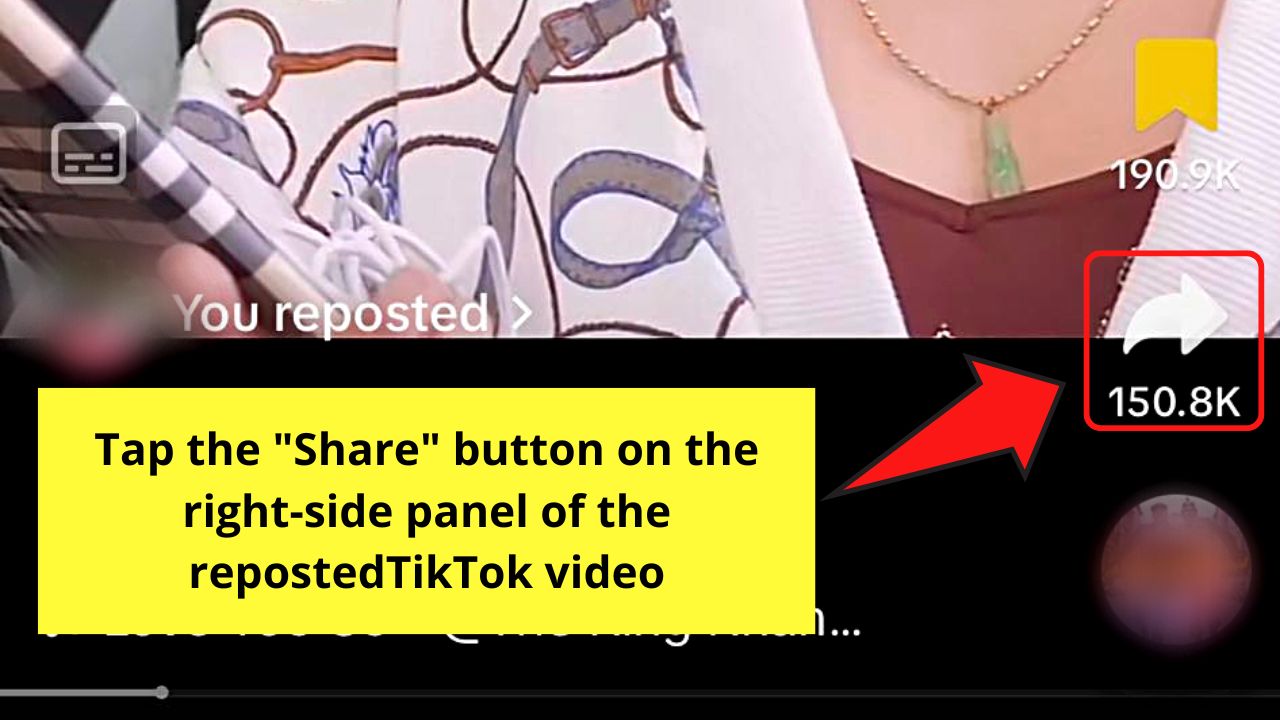 How to Delete Repost on TikTok (Android or iPhone) Step 4