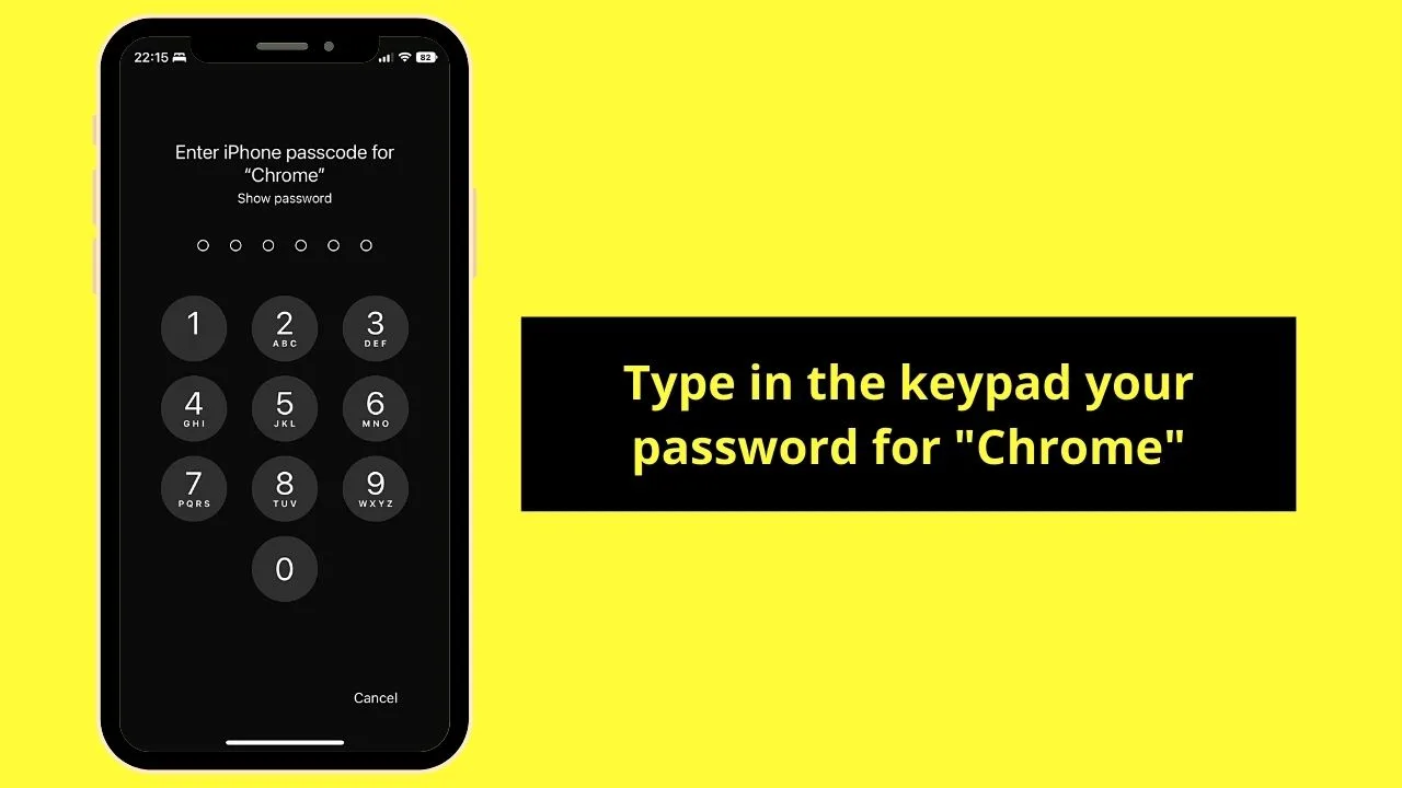 How to View Your Google Chrome Saved Passwords (iPhone) Step 6