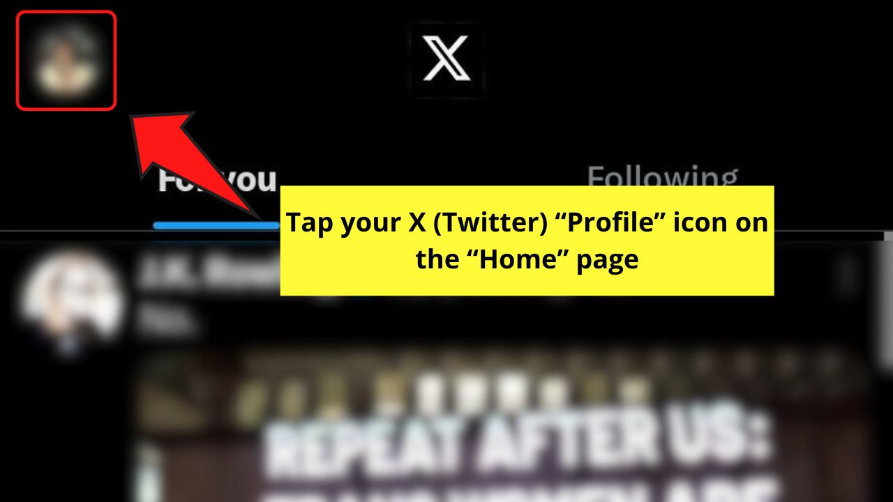 How To Turn Off X (Twitter) Sensitive Content Setting on Android Step 1