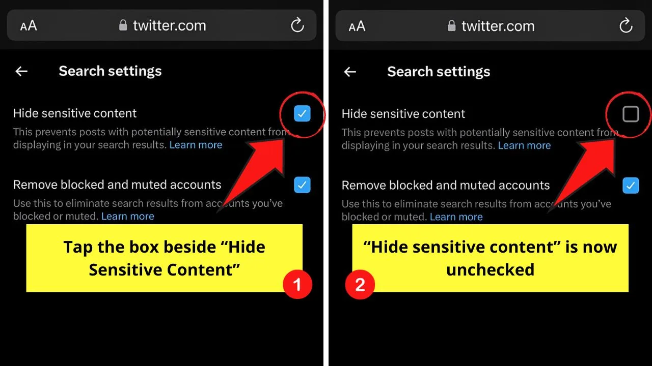 How To Turn Off X (Twitter) Sensitive Content Setting on iPhone Step 9