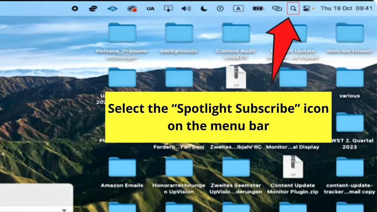 How to Hide Desktop Icons on Mac Step 1