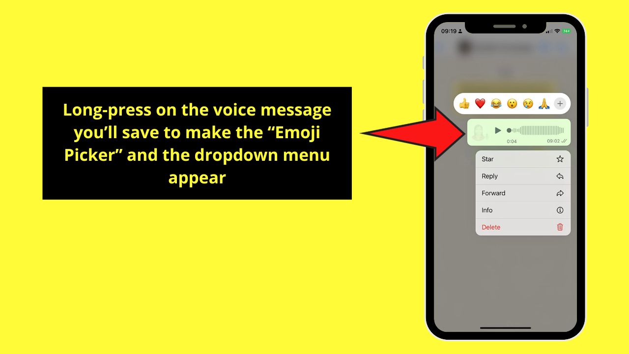 How to Save WhatsApp Voice Messages on the iPhone Step 3