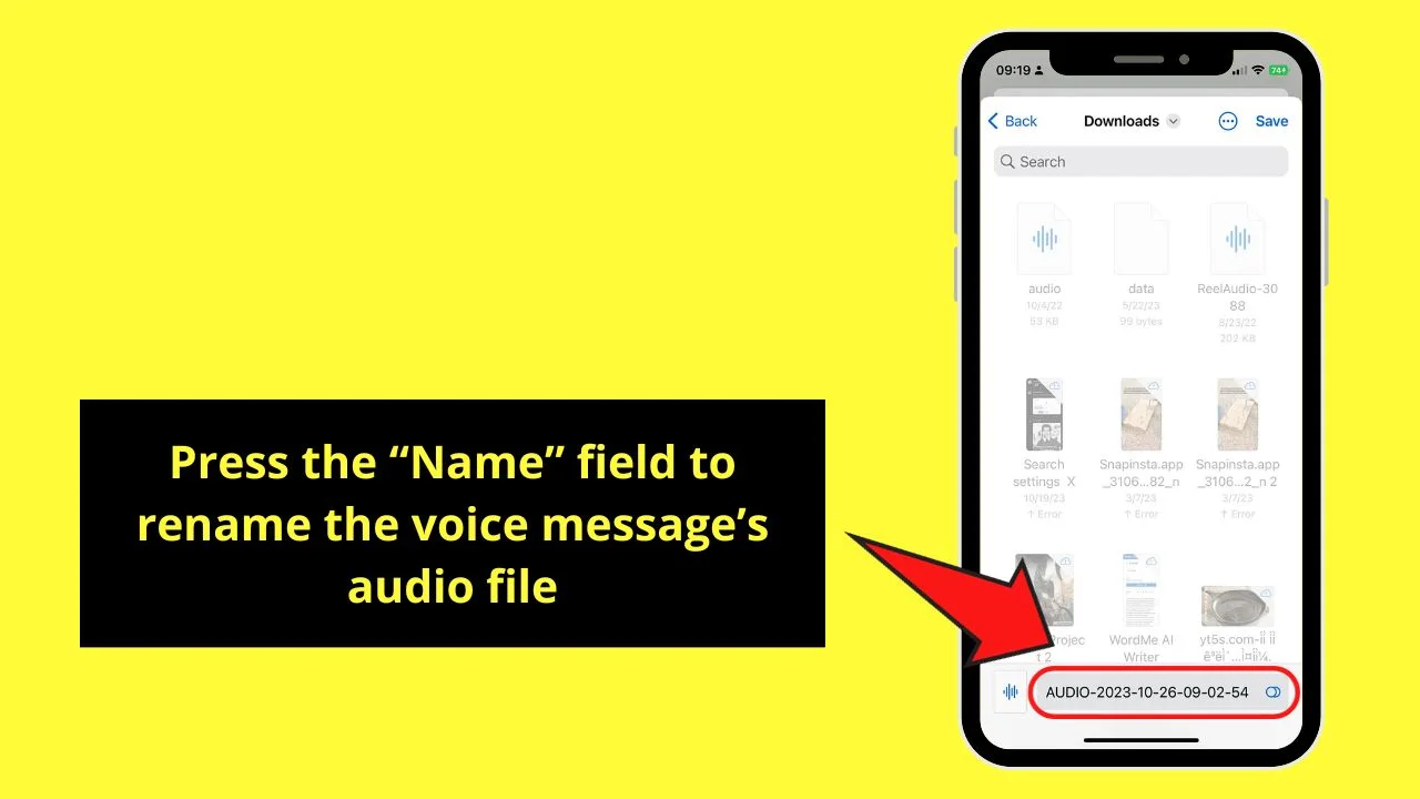 How to Save WhatsApp Voice Messages on the iPhone Step 6