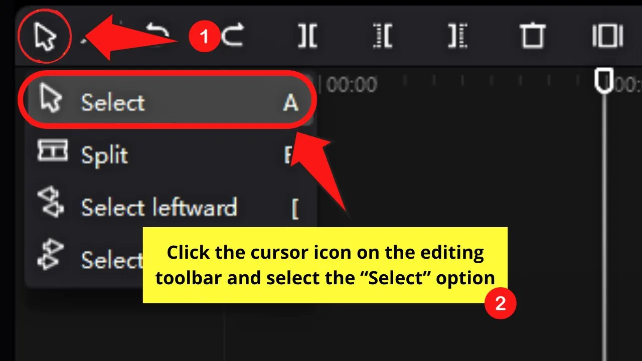 How to Cut on CapCut Mac Using Split Mode Step 3