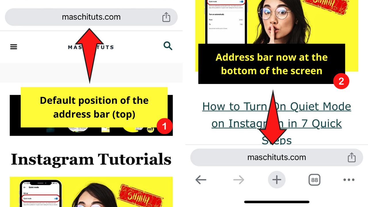 How to Move the Address Bar to the Bottom in Google Chrome Step 5