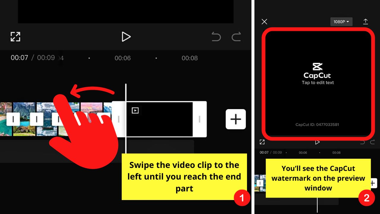 How to Remove Watermark in Capcut Step 1