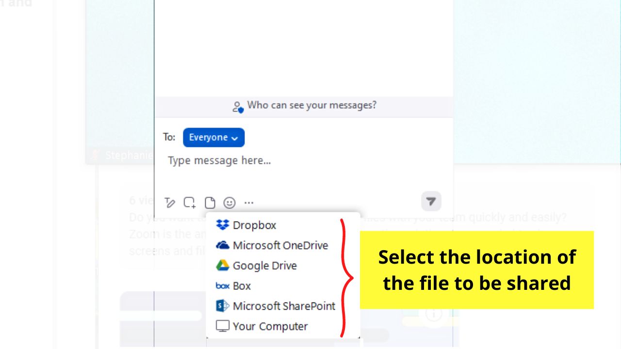 How to Share Screen and Share Files in Zoom Step 6