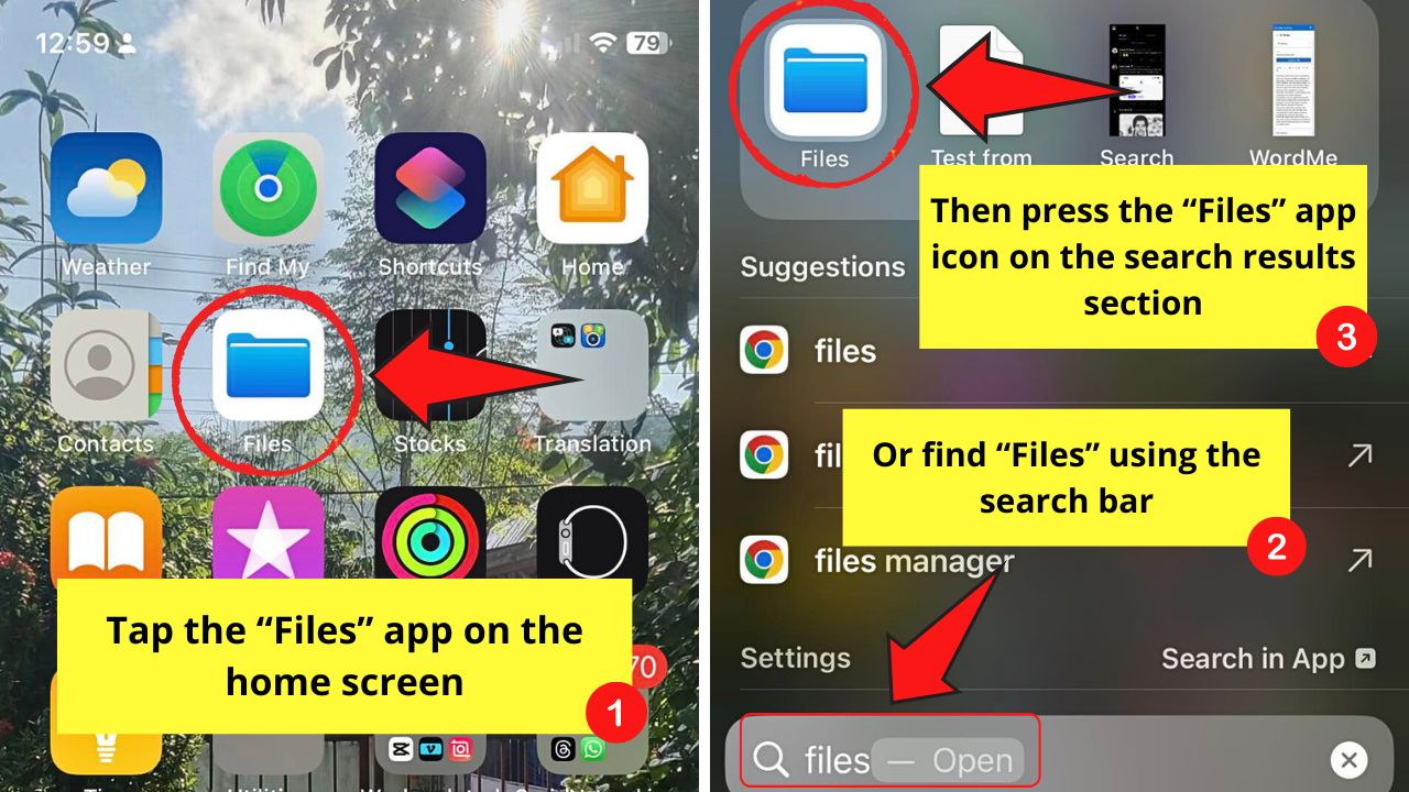 How to Unzip Files on the iPhone Step 1