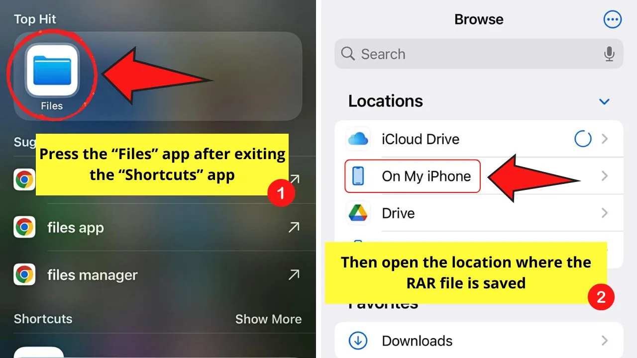 How to Unzip Files on the iPhone Using the Shortcuts App Step 10