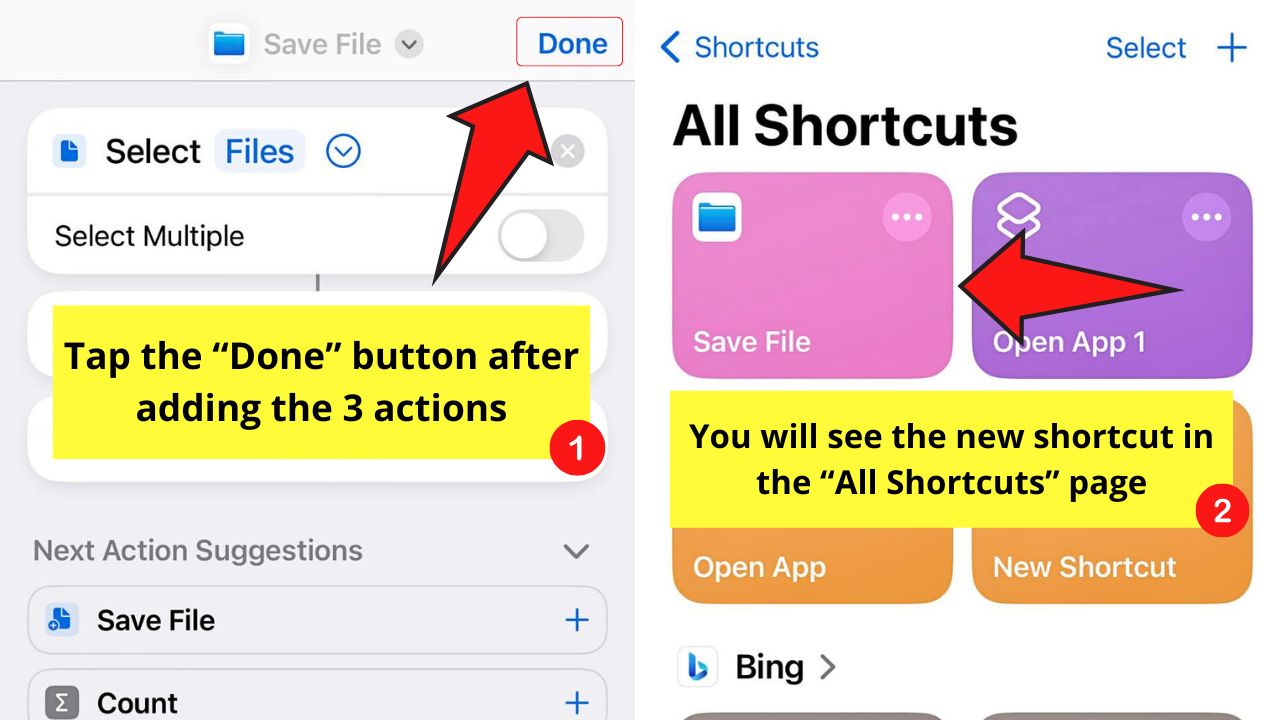How to Unzip Files on the iPhone Using the Shortcuts App Step 5