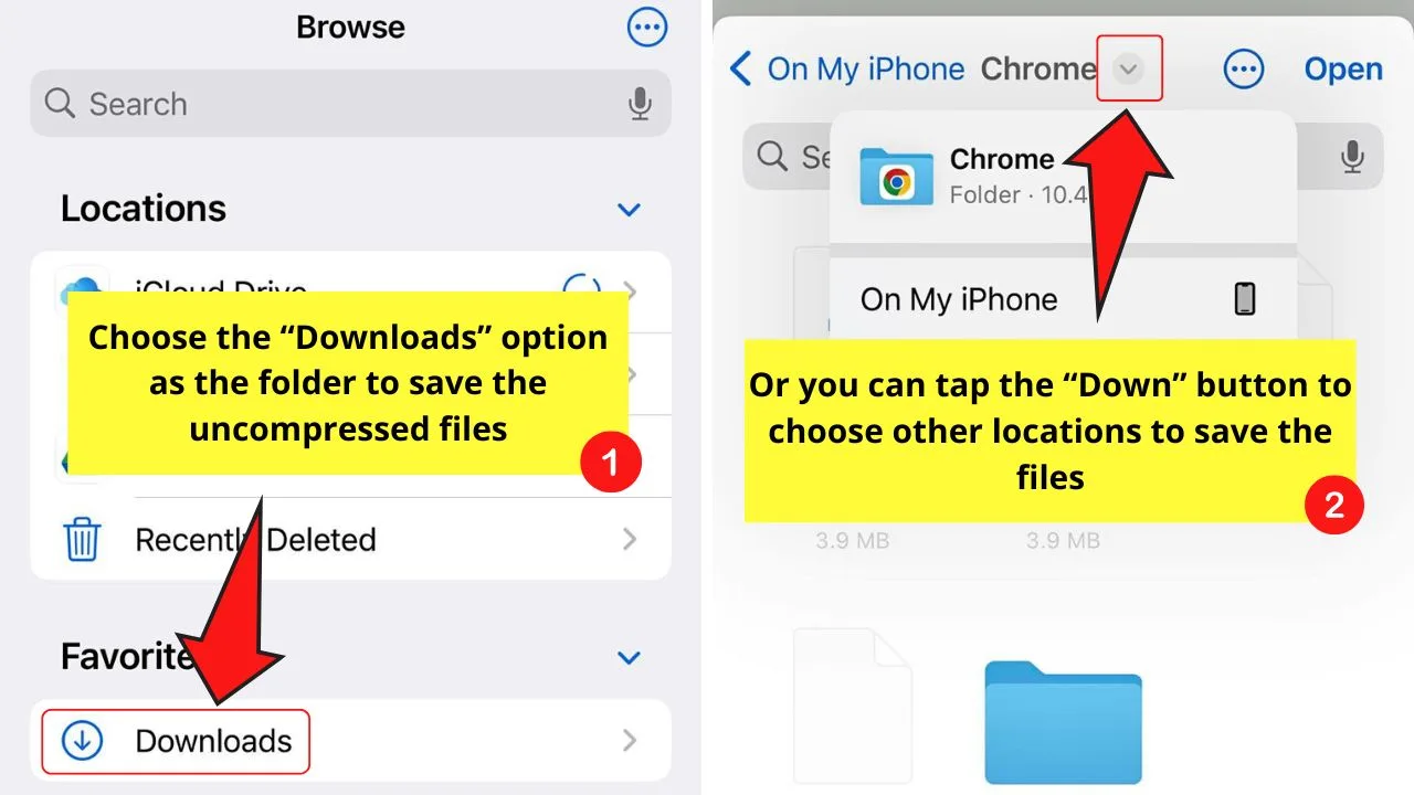 How to Unzip Files on the iPhone Using the Shortcuts App Step 8